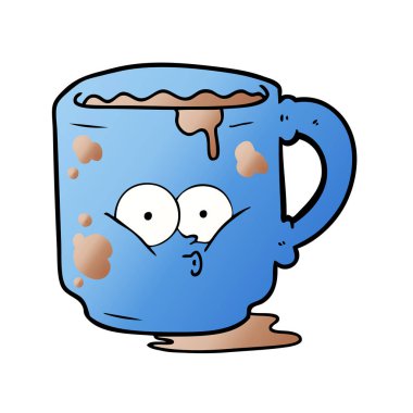 çizgi film kirli office kupa