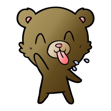 Çizgi film ayısının vektör çizimi