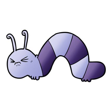 vektör çizim karikatür kızgın kedi