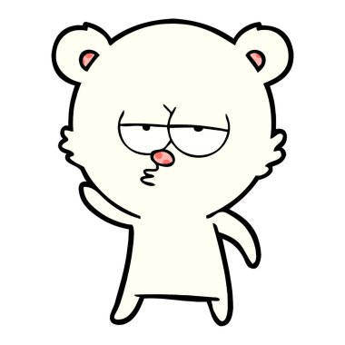 sıkılmış kutup ayısı çizgi film