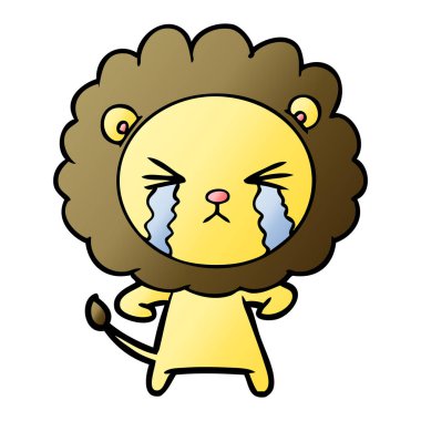 vektör çizim ayı ağlıyor çizgi film