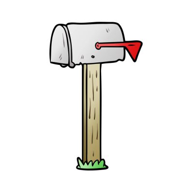 vektör çizim karikatür posta kutusu