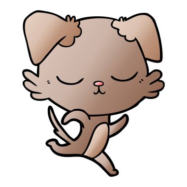 Çizgi film köpeğinin vektör çizimi