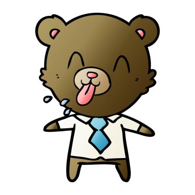 kaba karikatür ayı patron