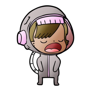 çizgi film astronot kadın açıklayan