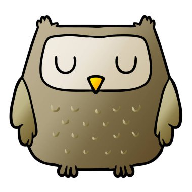 vektör çizim karikatür baykuş