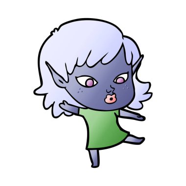 güzel çizgi film elf kızı