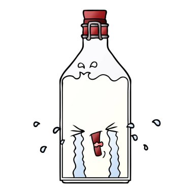 vektör çizim karikatür eski şişe