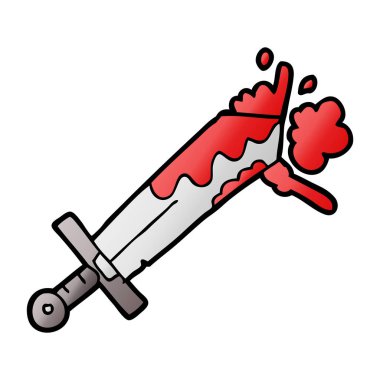 Çizgi film kılıcının vektör çizimi