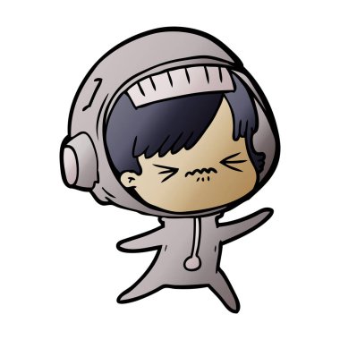 kızgın çizgi film alan kız