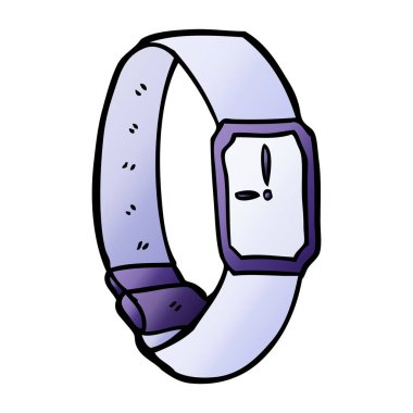 vektör çizim karikatür kol saati