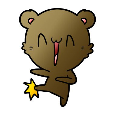 mutlu ayı tekme çizgi film