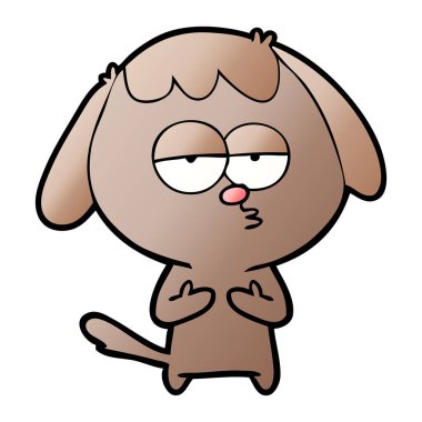 Çizgi film köpeğinin vektör çizimi