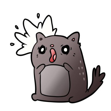 çizgi film şok kedi hayran