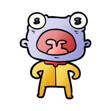 çizgi film garip uzaylı bağırarak