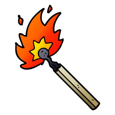 vektör çizim karikatür maç