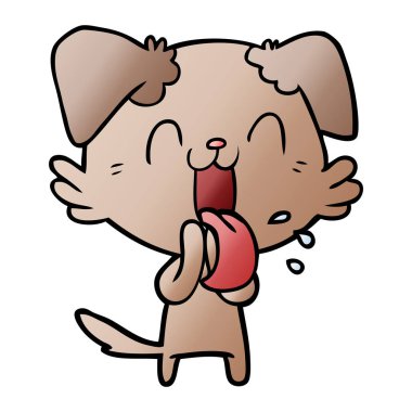 Çizgi film köpeğinin vektör çizimi