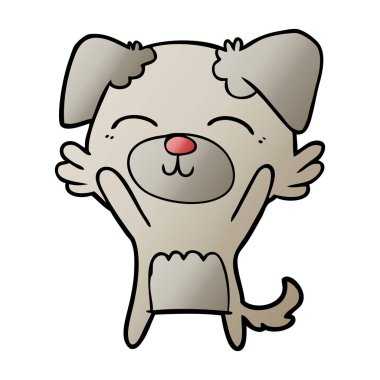 Çizgi film köpeğinin vektör çizimi