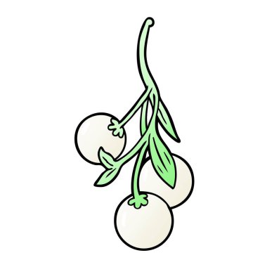 vektör çizim karikatür ökse otu