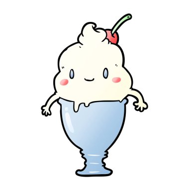 sevimli çizgi dondurma