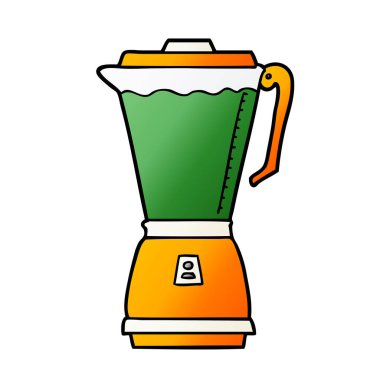 vektör çizim karikatür mutfak robotu