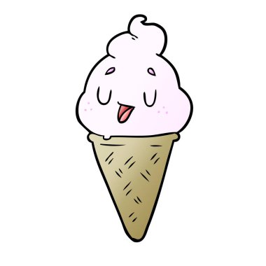 sevimli çizgi dondurma