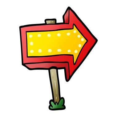 çizgi işaretli ok işareti