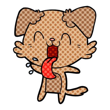 Çizgi film köpeğinin vektör çizimi