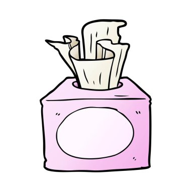 çizgi film kutu mendil