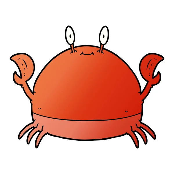 Illustration Vectorielle Crabe Dessin Animé — Image vectorielle