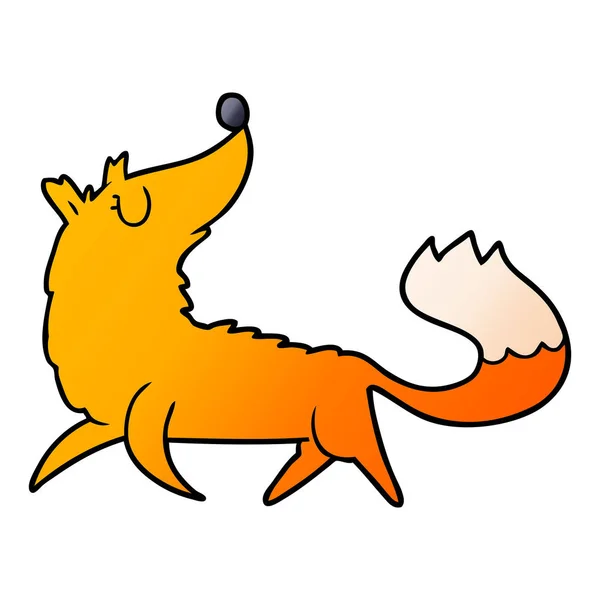 Ilustración Vectorial Cartoon Fox — Vector de stock