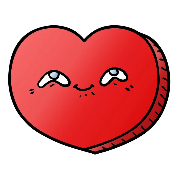 Ilustración Vectorial Del Corazón Dibujos Animados — Archivo Imágenes Vectoriales