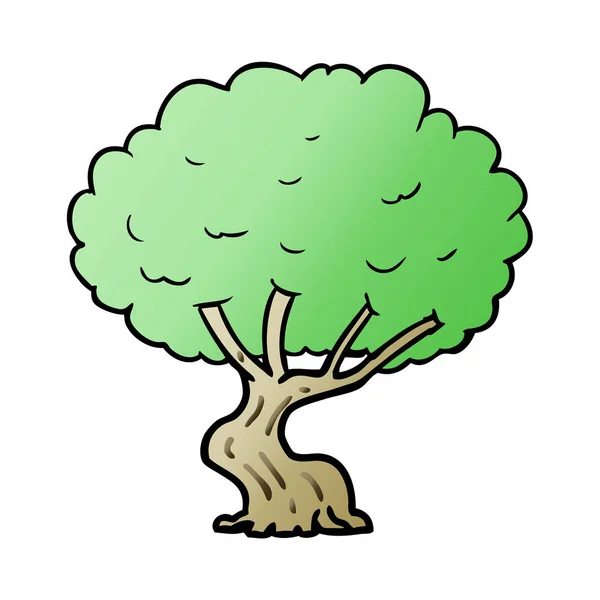 Векторна Ілюстрація Мультяшного Дерева — стоковий вектор
