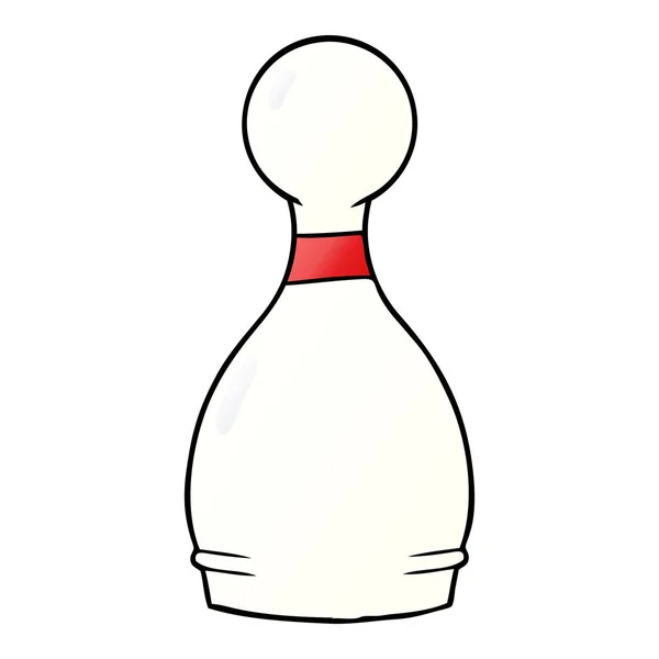 Vektör Çizim Karikatür Bowling Pin — Stok Vektör