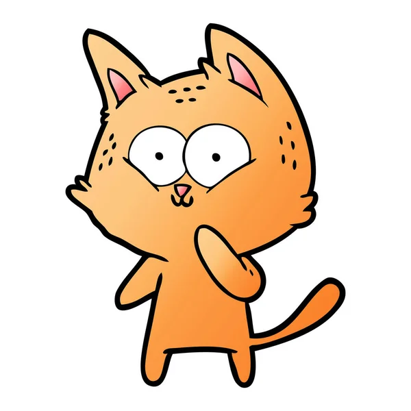 Vector Ilustración Dibujos Animados Gato — Vector de stock