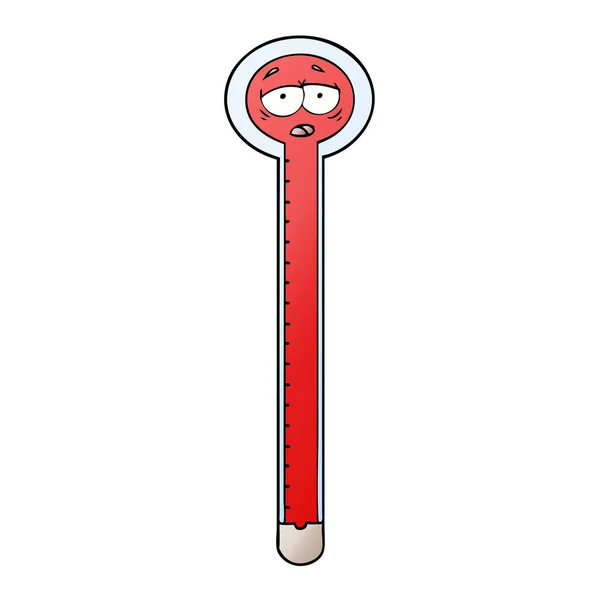 Vektorillustration Des Cartoon Thermometers — Stockvektor