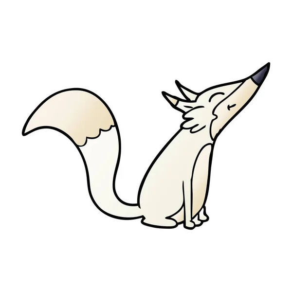 Ilustração Vetorial Cartoon Fox — Vetor de Stock