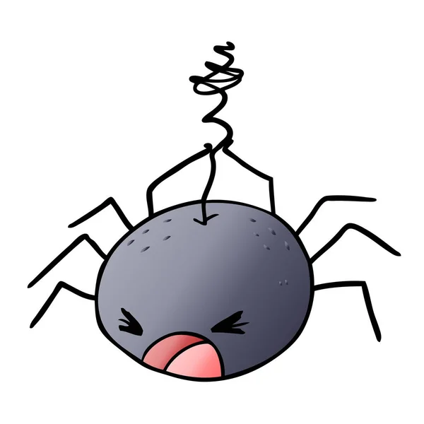 Vector Ilustración Araña Halloween Dibujos Animados — Archivo Imágenes Vectoriales