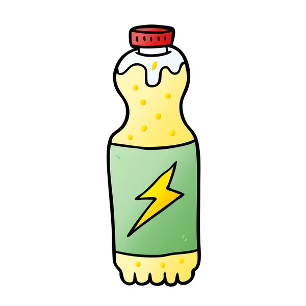 Vektor Illustration Der Cartoon Limo Flasche — Stockvektor