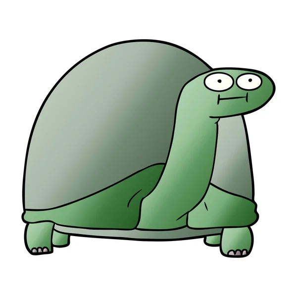 卡通龟的矢量图解 — 图库矢量图片