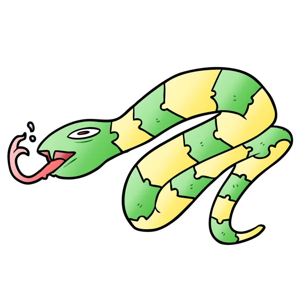 Vector Ilustración Serpiente Dibujos Animados — Vector de stock