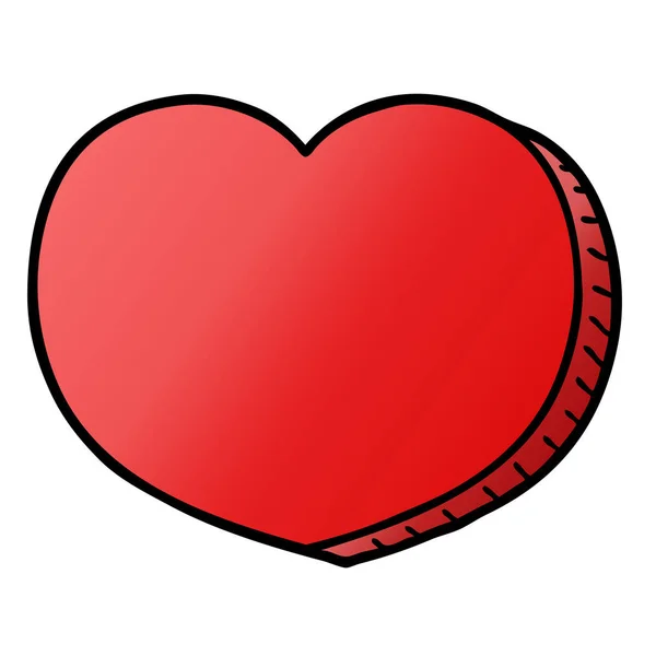 Vector Illustration Cartoon Heart — Stock Vector