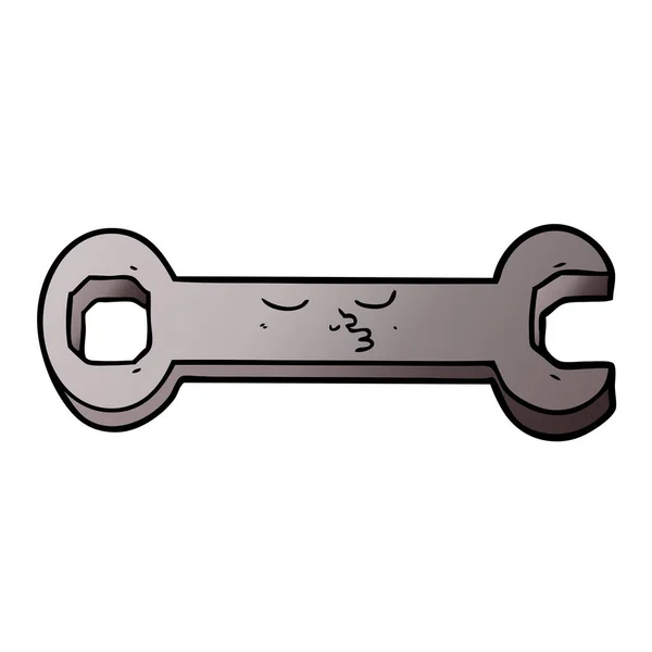 Vectorillustratie Van Cartoon Spanner — Stockvector