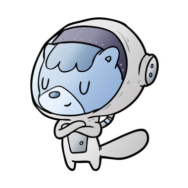 kedi astronot hayvanlar karikatür