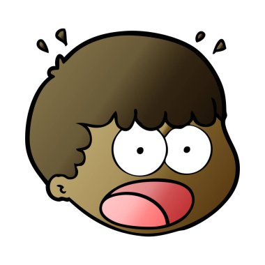 vektör çizim karikatür erkek yüz