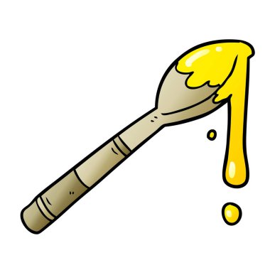 çizgi film kaşığı bal