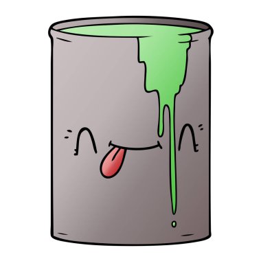 vektör çizim karikatür zehirli atık