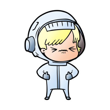 kızgın çizgi film alan kız