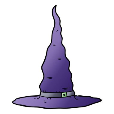 vektör çizim karikatür witchs şapka