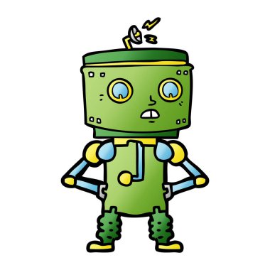 çizgi film robot el HIPS ile